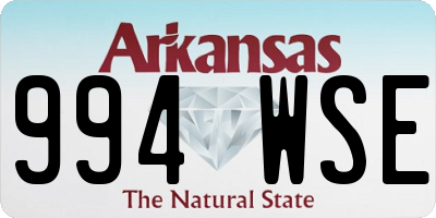 AR license plate 994WSE