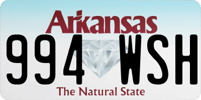 AR license plate 994WSH