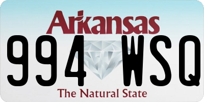AR license plate 994WSQ