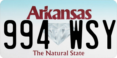 AR license plate 994WSY