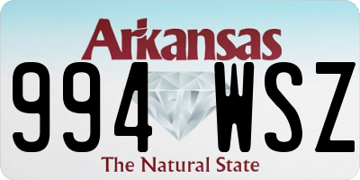 AR license plate 994WSZ