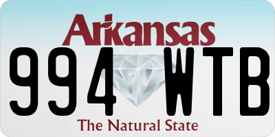 AR license plate 994WTB