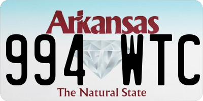 AR license plate 994WTC