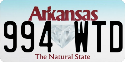 AR license plate 994WTD