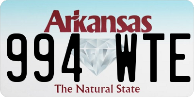AR license plate 994WTE