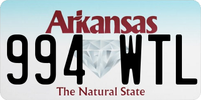 AR license plate 994WTL