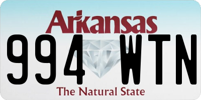 AR license plate 994WTN