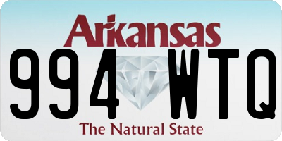 AR license plate 994WTQ