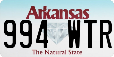 AR license plate 994WTR