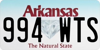 AR license plate 994WTS