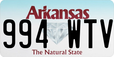 AR license plate 994WTV