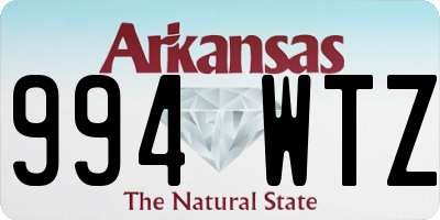 AR license plate 994WTZ