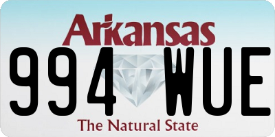 AR license plate 994WUE