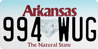 AR license plate 994WUG
