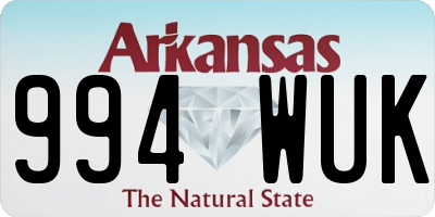 AR license plate 994WUK