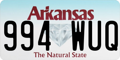 AR license plate 994WUQ
