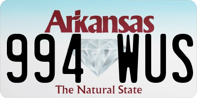 AR license plate 994WUS