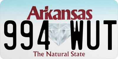 AR license plate 994WUT