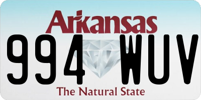 AR license plate 994WUV