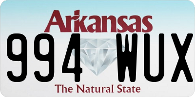 AR license plate 994WUX