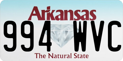 AR license plate 994WVC