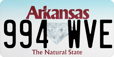 AR license plate 994WVE