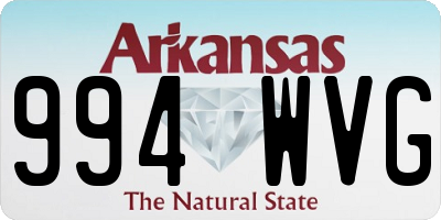 AR license plate 994WVG