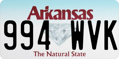 AR license plate 994WVK