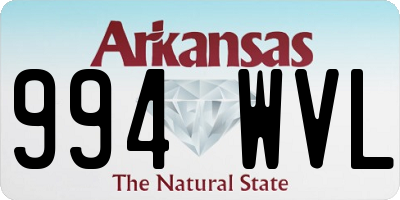 AR license plate 994WVL