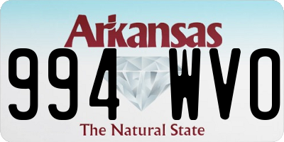 AR license plate 994WVO