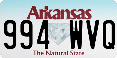 AR license plate 994WVQ