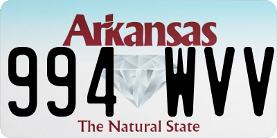 AR license plate 994WVV