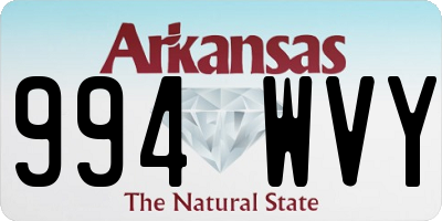 AR license plate 994WVY