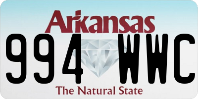 AR license plate 994WWC