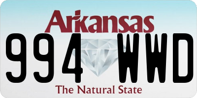 AR license plate 994WWD