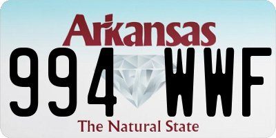 AR license plate 994WWF