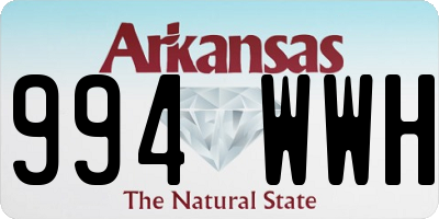 AR license plate 994WWH