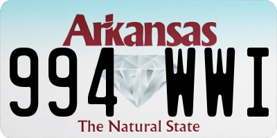 AR license plate 994WWI