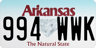 AR license plate 994WWK