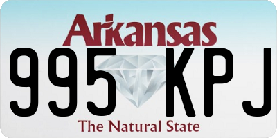 AR license plate 995KPJ