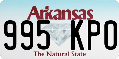 AR license plate 995KPO