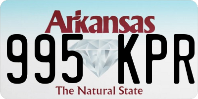 AR license plate 995KPR