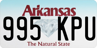 AR license plate 995KPU