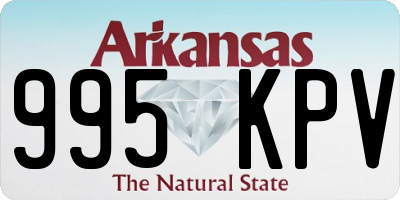 AR license plate 995KPV