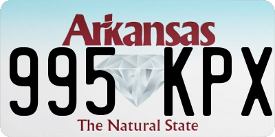 AR license plate 995KPX