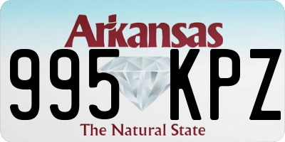 AR license plate 995KPZ