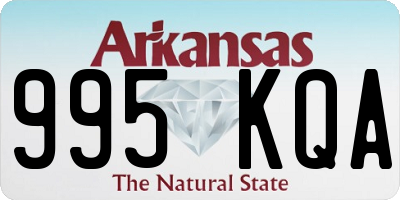 AR license plate 995KQA