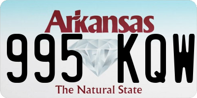 AR license plate 995KQW