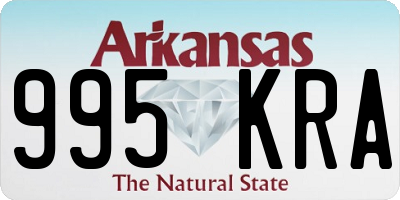 AR license plate 995KRA