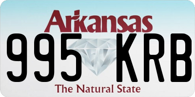 AR license plate 995KRB